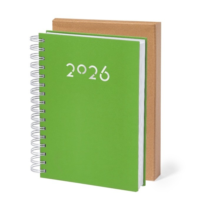 Agenda de anillas en el lateral con vista diaria en inglés y español A5 Agenda de anillas en el lateral con vista diaria en inglés y español A5