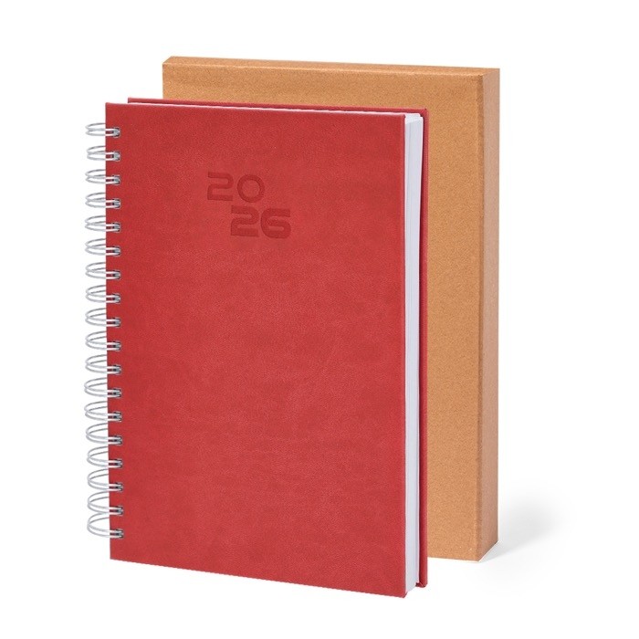 Agenda de anillas en el lateral con vista diaria en inglés y español B5 Agenda de anillas en el lateral con vista diaria en inglés y español B5