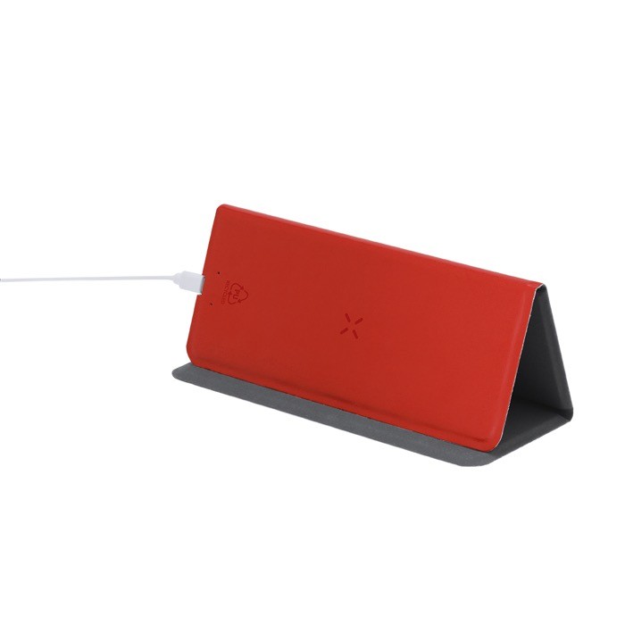 Alfombrilla plegable de PU con cargador inalámbrico integrado 10W tercera vista