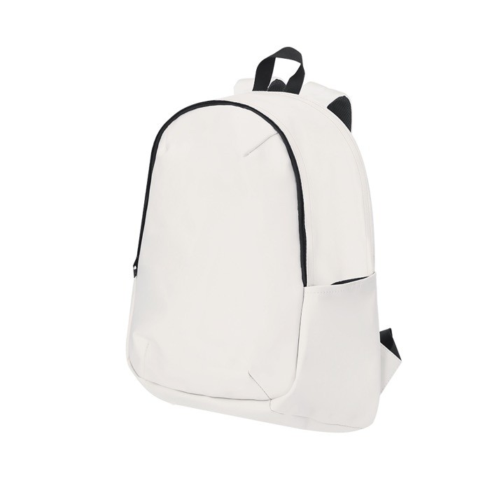 Mochila para portátil de suave PU con cierre invisible 15'' color beige primera vista