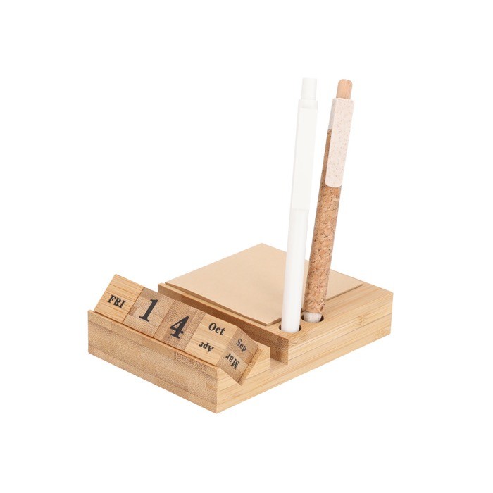 Soporte de móvil con calendario perpetuo en cubos y notas adhesivas tercera vista Soporte de móvil con calendario perpetuo en cubos y notas adhesivas tercera vista