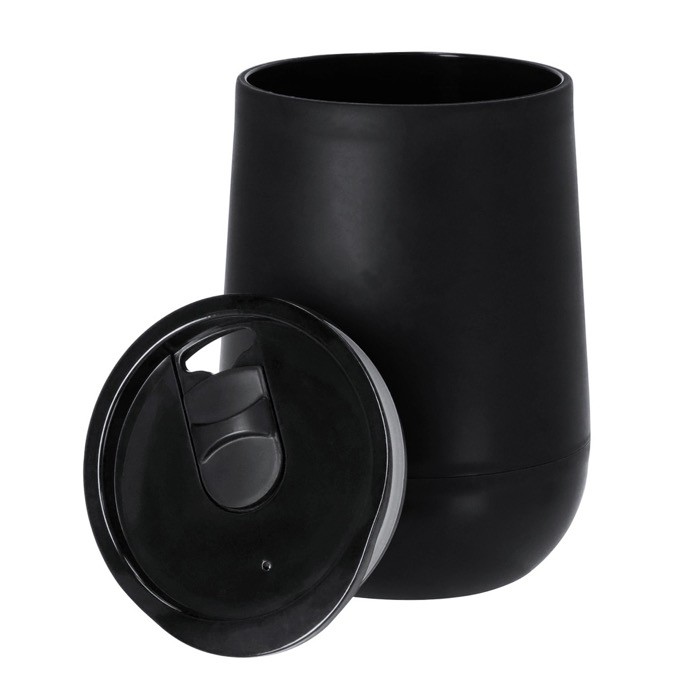 Vaso take away de doble pared con base redonda y tapa a juego 320ml cuarta vista Vaso take away de doble pared con base redonda y tapa a juego 320ml cuarta vista
