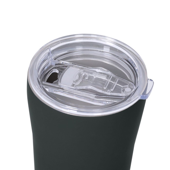 Vaso térmico de acero inoxidable con tapa a presión y dosificador 350ml tercera vista