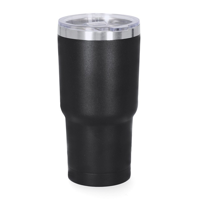 Vaso térmico de acero inoxidable con dosificador en la tapa 530ml color negro primera vista Vaso térmico de acero inoxidable con dosificador en la tapa 530ml color negro primera vista