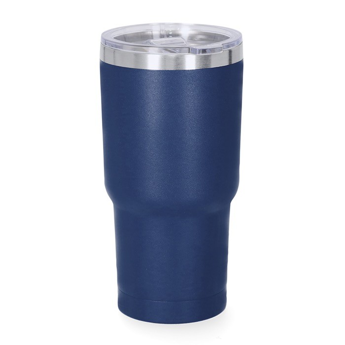 Vaso térmico de acero inoxidable con dosificador en la tapa 530ml color azul marino primera vista Vaso térmico de acero inoxidable con dosificador en la tapa 530ml color azul marino primera vista