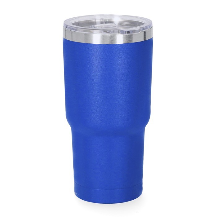Vaso térmico de acero inoxidable con dosificador en la tapa 530ml color azul primera vista Vaso térmico de acero inoxidable con dosificador en la tapa 530ml color azul primera vista