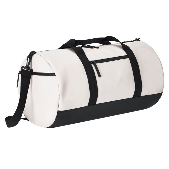 Bolsa de viaje de PU con 2 bolsillos exteriores y 3 interiores tercera vista Bolsa de viaje de PU con 2 bolsillos exteriores y 3 interiores tercera vista