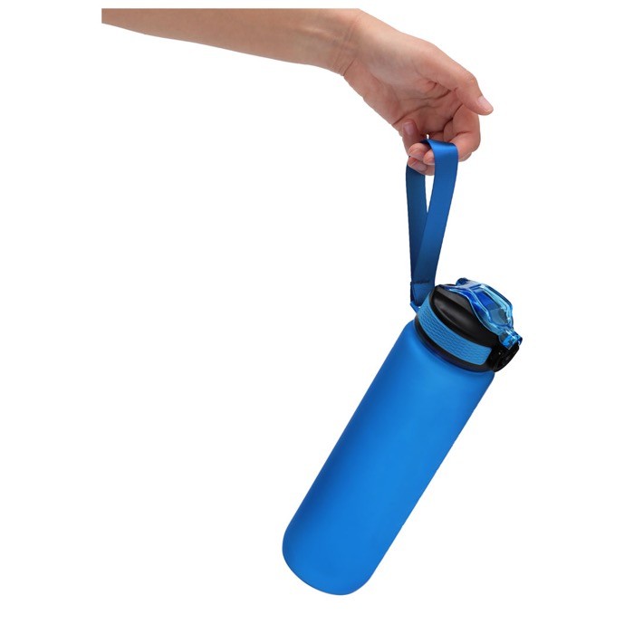 Botella diseñada para una buena hidratación con dosificador 1L tercera vista Botella diseñada para una buena hidratación con dosificador 1L tercera vista