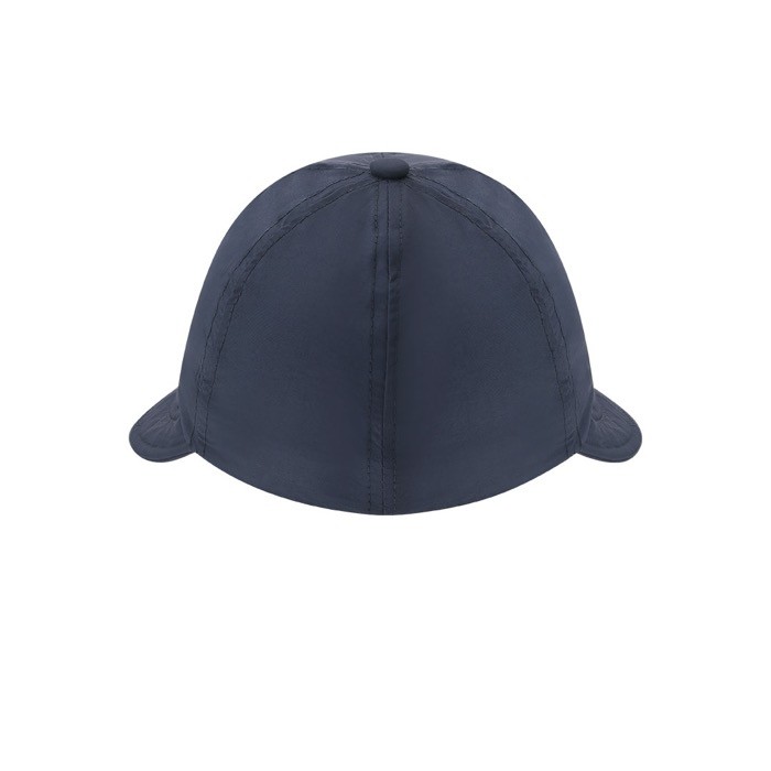 Gorra de 6 paneles de poliéster con una extensa visera tercera vista