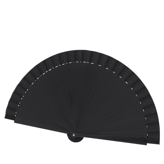 Abanico ligero unicolor de tela de poliéster personalizable