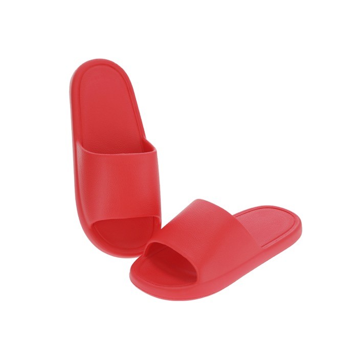 Chanclas monocolor flexibles con tira gruesa en el empeine Chanclas monocolor flexibles con tira gruesa en el empeine