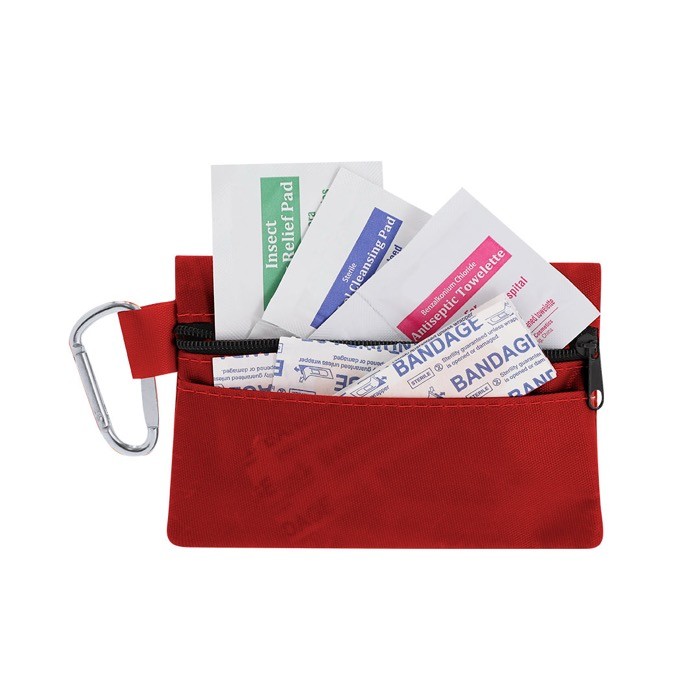 Kit de primeros auxilios con asa de transporte y 14 accesorios cuarta vista Kit de primeros auxilios con asa de transporte y 14 accesorios cuarta vista