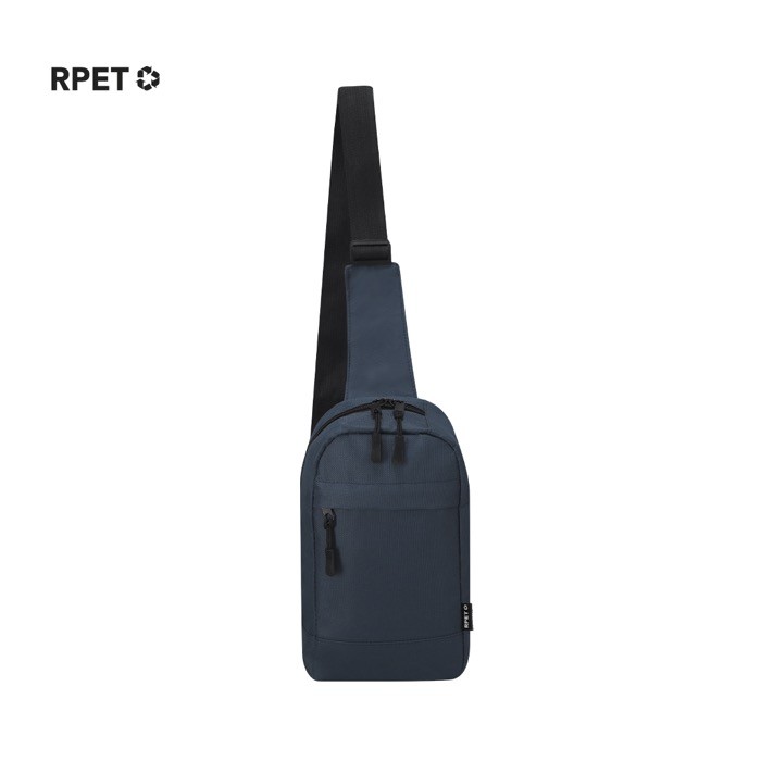 Bandolera de RPET con cinta de transporte ajustable para varios usos Bandolera de RPET con cinta de transporte ajustable para varios usos