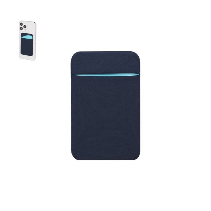 Tarjetero adhesivo para móvil en material elástico personalizable Tarjetero adhesivo para móvil en material elástico personalizable