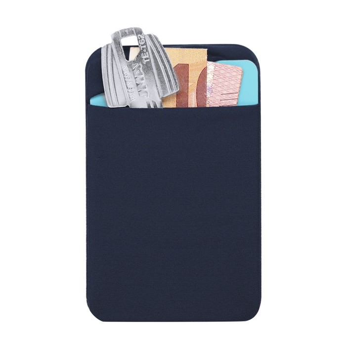 Tarjetero adhesivo para móvil en material elástico personalizable tercera vista Tarjetero adhesivo para móvil en material elástico personalizable tercera vista