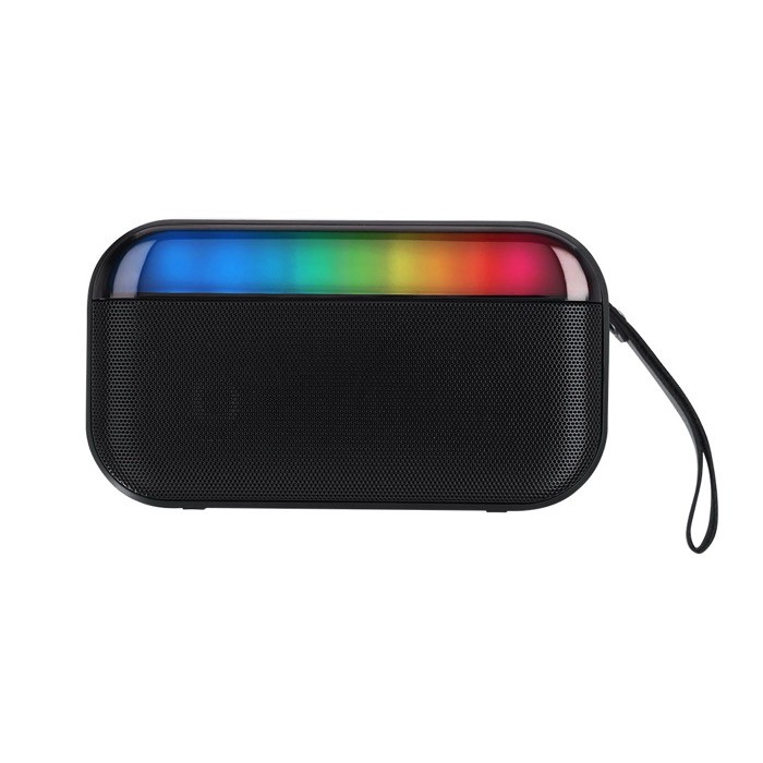 Altavoz con asa de transporte y luces LED en parte delantera 5W quinta vista Altavoz con asa de transporte y luces LED en parte delantera 5W quinta vista