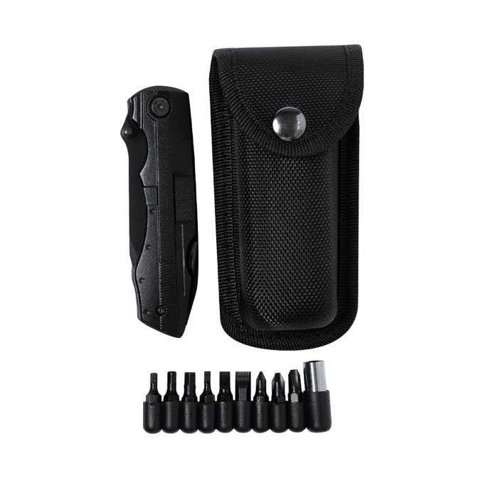 Elegante navaja multiusos de acero inoxidable de 10 funciones quinta vista