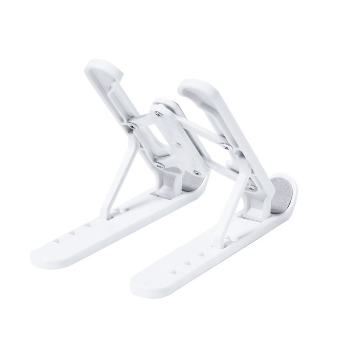 Pequeño soporte antideslizante y regulable para tablet o móvil tercera vista Pequeño soporte antideslizante y regulable para tablet o móvil tercera vista