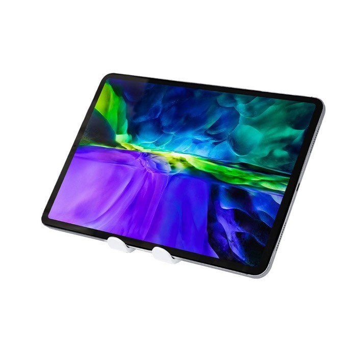 Pequeño soporte antideslizante y regulable para tablet o móvil quinta vista Pequeño soporte antideslizante y regulable para tablet o móvil quinta vista