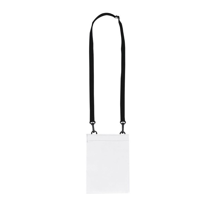 Bandolera de PU con un único compartimiento y cierre de velcro color blanco primera vista Bandolera de PU con un único compartimiento y cierre de velcro color blanco primera vista