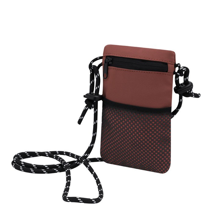 Bandolera de poliéster con cierre principal y bolsillo exterior segunda vista Bandolera de poliéster con cierre principal y bolsillo exterior segunda vista