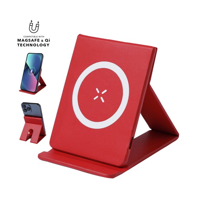 Cargador inalámbrico magnético y soporte plegable para móvil