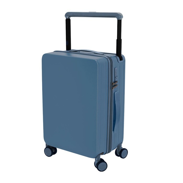 Trolley de cobertura rígida con posavasos y soporte para tablet color azul primera vista Trolley de cobertura rígida con posavasos y soporte para tablet color azul primera vista
