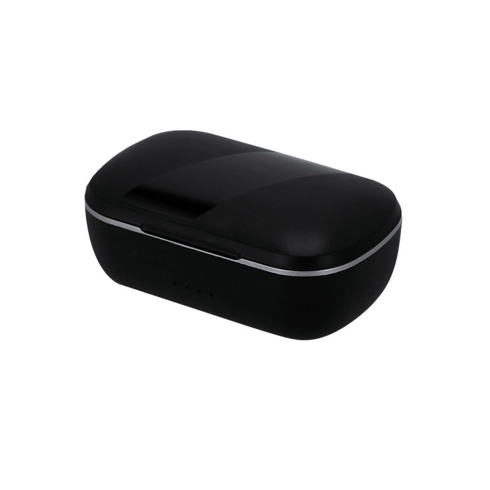 Auriculares ergonómicos que se adaptan alrededor de la oreja color negro tecera vista Auriculares ergonómicos que se adaptan alrededor de la oreja color negro tecera vista