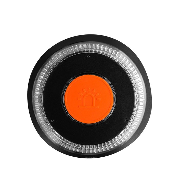 Luz de emergencia con geolocalización y base de fijación magnética color negro Luz de emergencia con geolocalización y base de fijación magnética color negro
