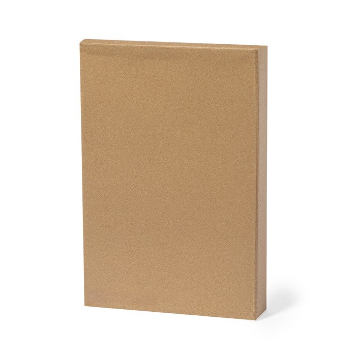 Agenda de RPET de tapa rígida con cierre magnético y vista diaria A5 vista con caja