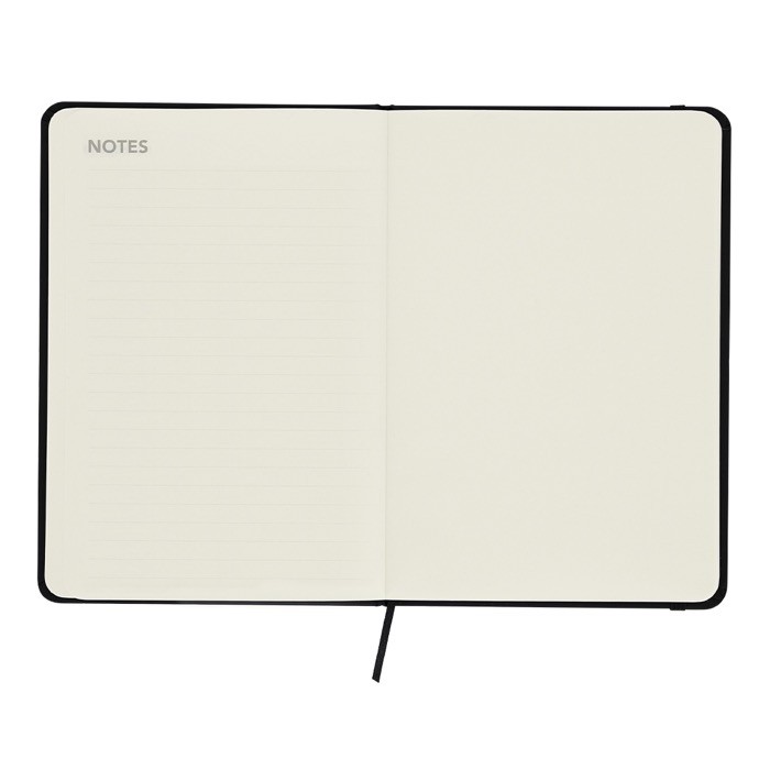 Libreta de hojas lisas con planificador mensual en inglés incluido sexta vista Libreta de hojas lisas con planificador mensual en inglés incluido sexta vista