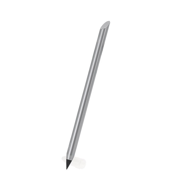 Lápiz eterno de aluminio reciclado con escritura infinita cuarta vista Lápiz eterno de aluminio reciclado con escritura infinita cuarta vista