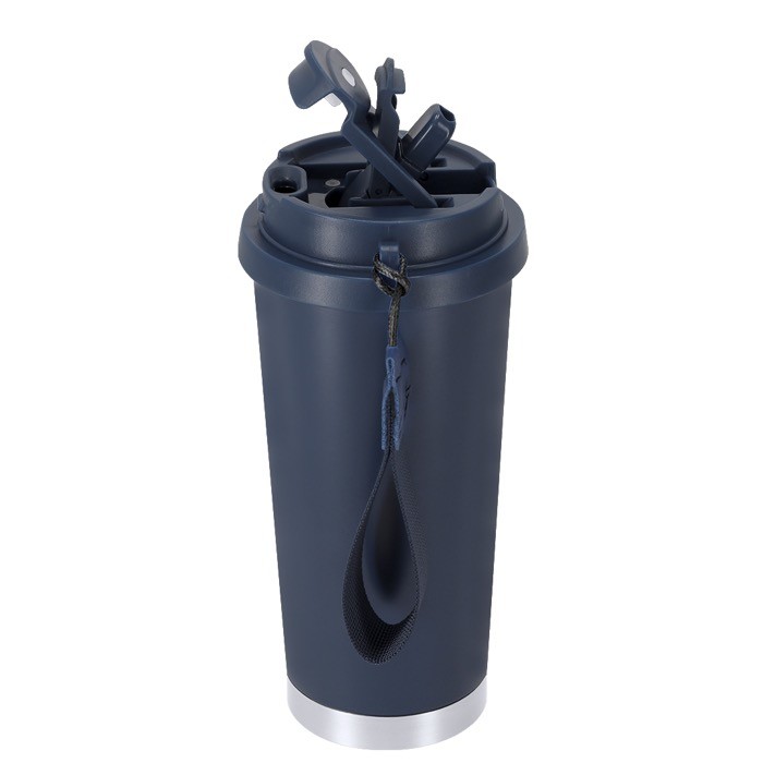 Vaso take away de acero inox reciclado con cinta de transporte 500ml novena vista