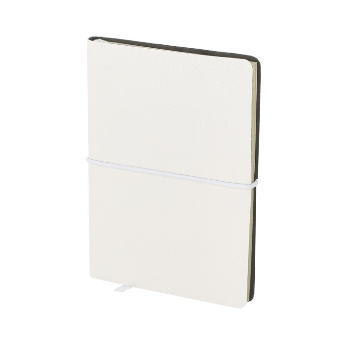 Libreta de cuero sintético con bloc de notas interno hojas a rayas A6 tercera vista Libreta de cuero sintético con bloc de notas interno hojas a rayas A6 tercera vista