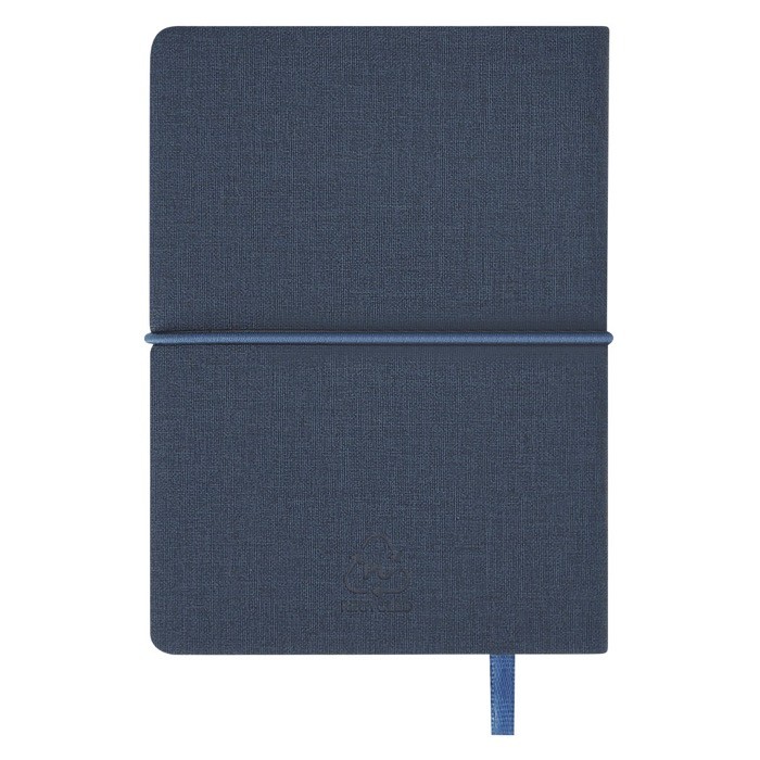 Libreta de cuero sintético con bloc de notas interno hojas a rayas A6 sexta vista Libreta de cuero sintético con bloc de notas interno hojas a rayas A6 sexta vista