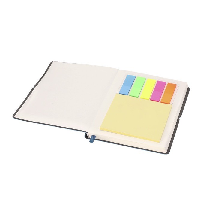 Libreta de cuero sintético con bloc de notas interno hojas a rayas A6 séptima vista Libreta de cuero sintético con bloc de notas interno hojas a rayas A6 séptima vista