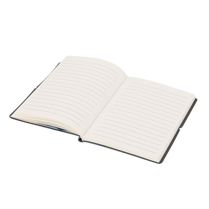 Libreta de cuero sintético con bloc de notas interno hojas a rayas A6 octava vista Libreta de cuero sintético con bloc de notas interno hojas a rayas A6 octava vista