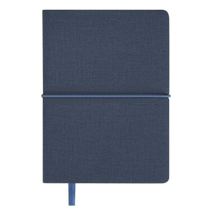 Libreta de cuero sintético con bloc de notas interno hojas a rayas A6 color azul marino primera vista Libreta de cuero sintético con bloc de notas interno hojas a rayas A6 color azul marino primera vista