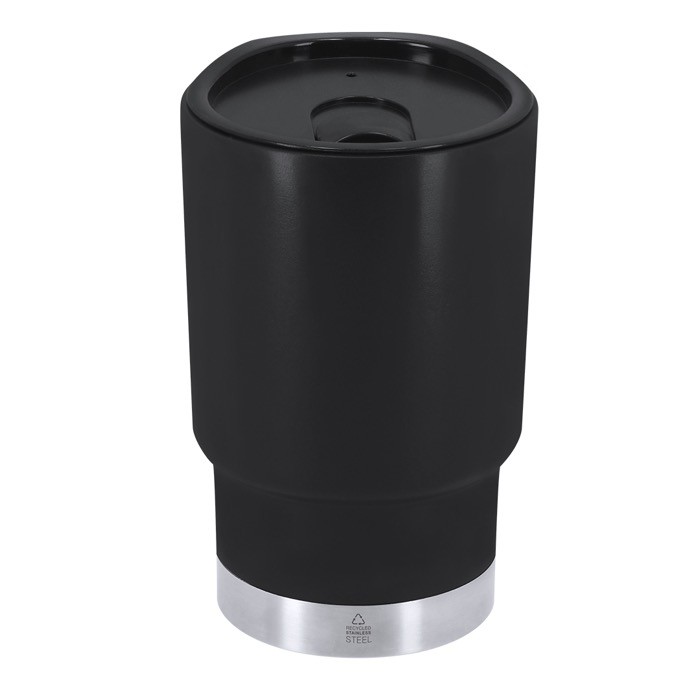 Vaso térmico para llevar de doble pared con dosificador 380ml color negro primera vista Vaso térmico para llevar de doble pared con dosificador 380ml color negro primera vista