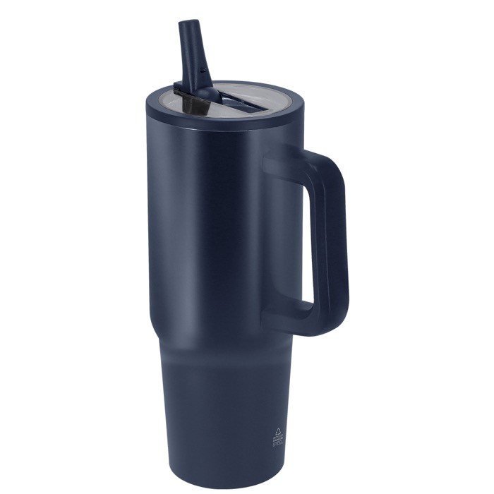 Botella térmica de acero inoxidable con asa de transporte 870ml cuarta vista Botella térmica de acero inoxidable con asa de transporte 870ml cuarta vista