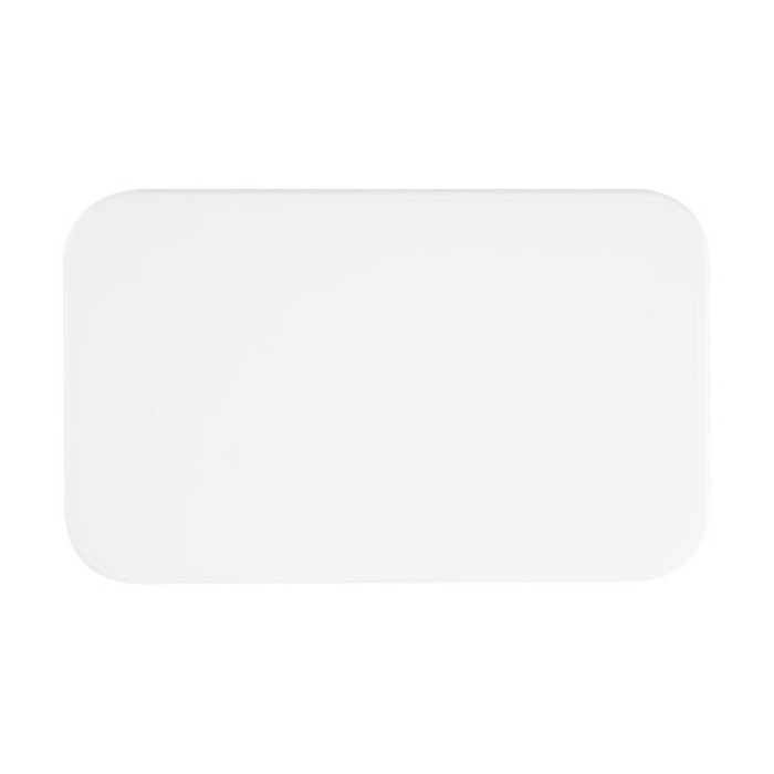 Exclusiva fiambrera de una capa color blanco segunda vista