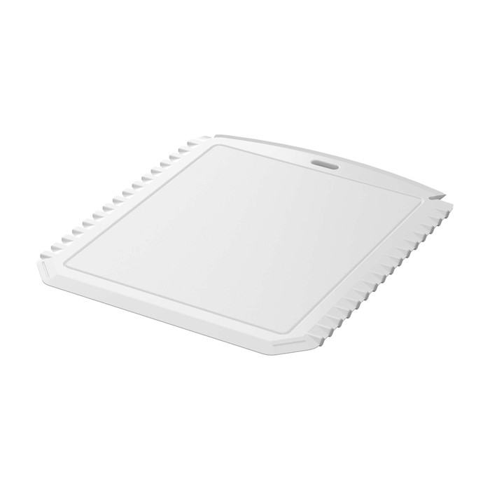Raspador de hielo con forma rectangular de plástico reciclado color blanco Raspador de hielo con forma rectangular de plástico reciclado color blanco