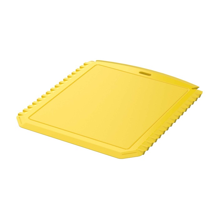 Raspador de hielo con forma rectangular de plástico reciclado color amarillo Raspador de hielo con forma rectangular de plástico reciclado color amarillo