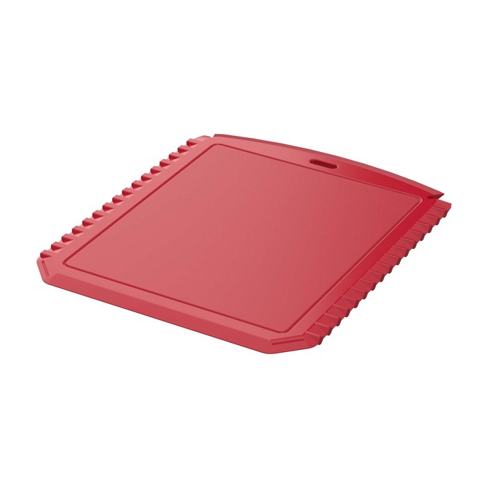 Raspador de hielo con forma rectangular de plástico reciclado color rojo Raspador de hielo con forma rectangular de plástico reciclado color rojo