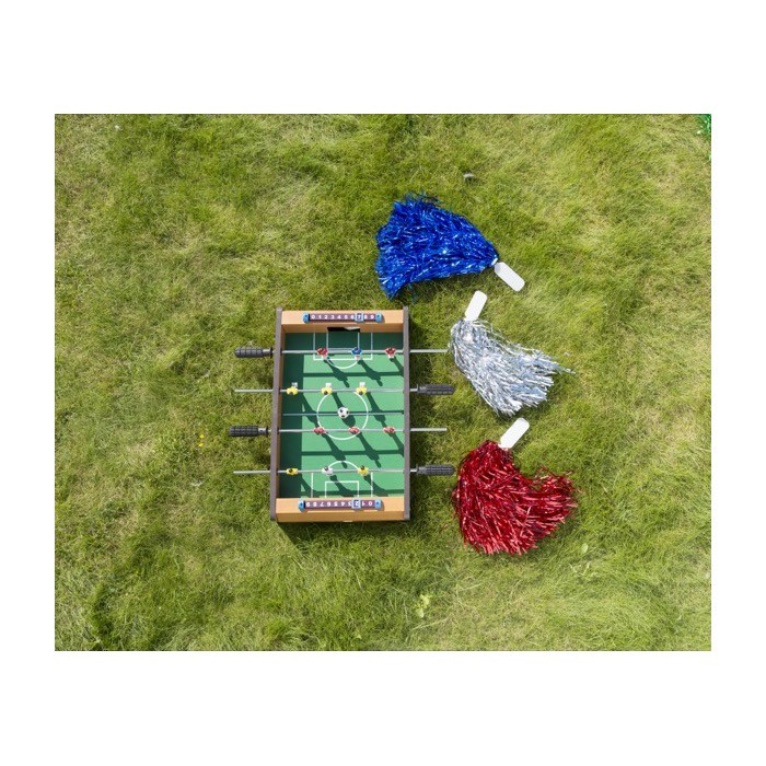 Mini futbolín de madera para personalizar con 2 pelotas incluidas segunda vista Mini futbolín de madera para personalizar con 2 pelotas incluidas segunda vista