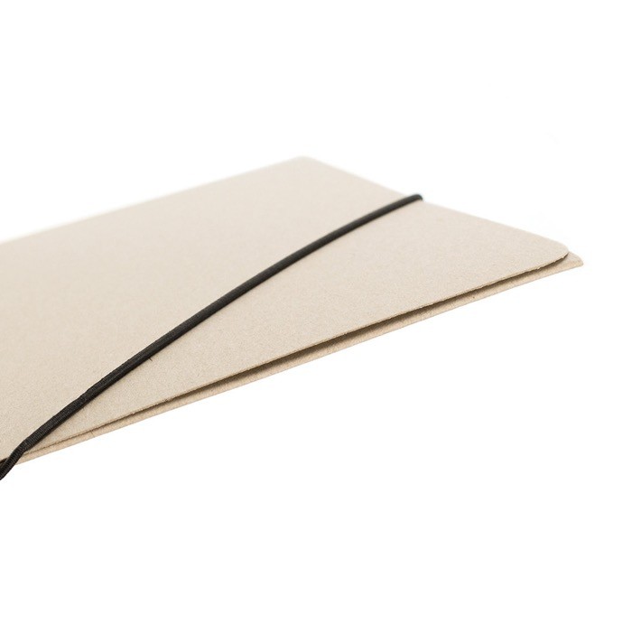 Carpeta ecológica de cartón reciclado con cierre elástico sexta vista