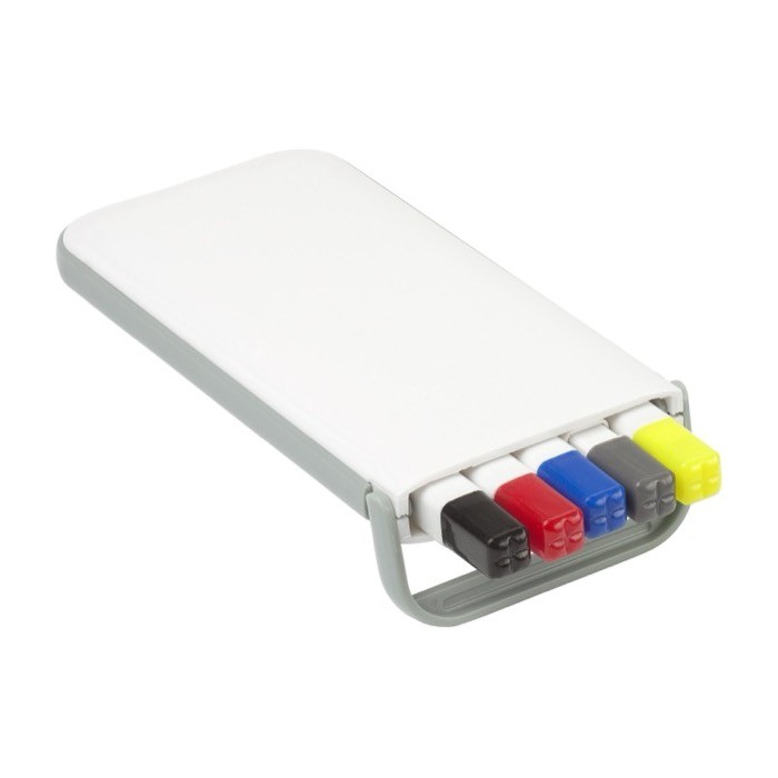 Set de escritura de 3 bolígrafos, 1 portaminas y 1 marcador fluorescente tercera vista