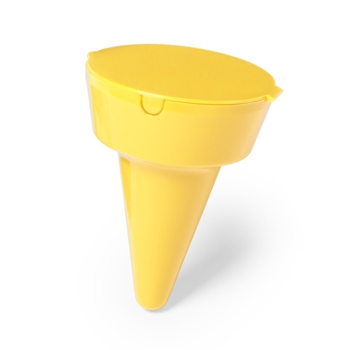 Cenicero de playa personalizable color amarillo