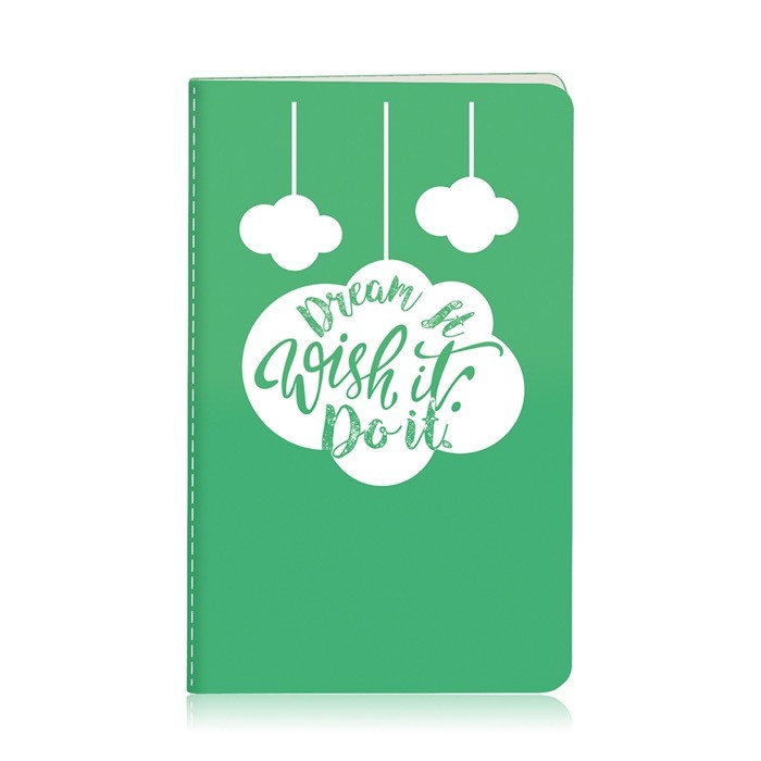 Cuaderno de cartón de colores con lomo cosido A6 hojas lisas color verde pistacho Cuaderno de cartón de colores con lomo cosido A6 hojas lisas color verde pistacho
