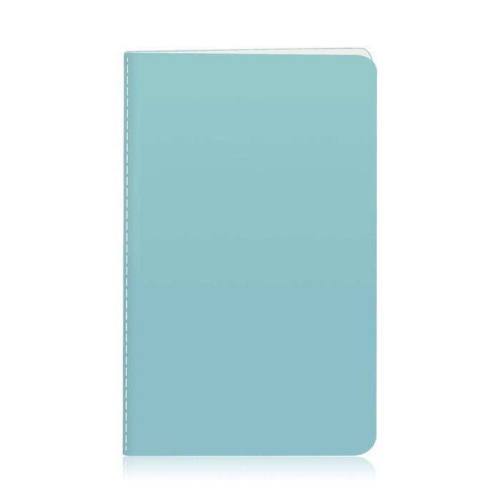 Cuaderno de cartón de colores con lomo cosido A6 hojas lisas color azul claro Cuaderno de cartón de colores con lomo cosido A6 hojas lisas color azul claro
